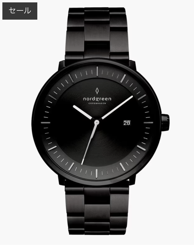 Nordgreen Philosopher 北欧デザインのミニマルな腕時計 正面イメージ 防水3ATM