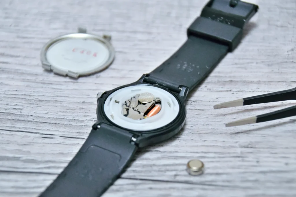 腕時計電池交換の画像