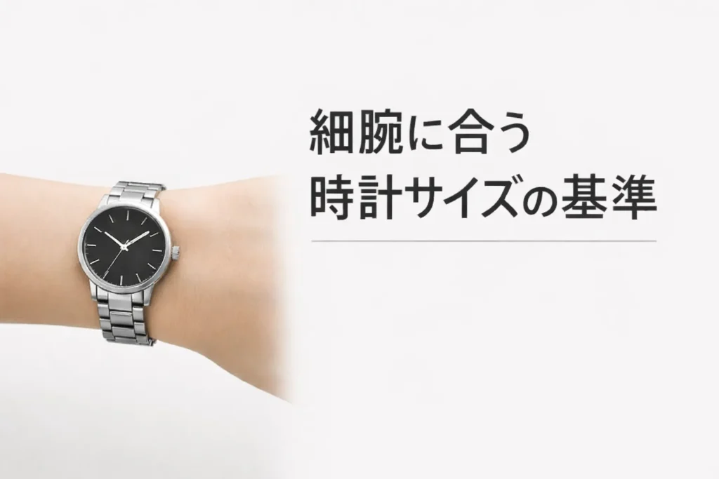 手首が細い人の時計サイズの選び方似合う大きさの目安と判断基準 のアイキャッチ画像