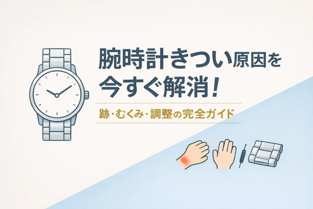 腕時計きつい画像